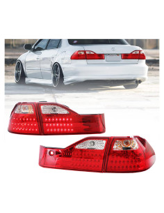 Luces Traseras LED JDM Rojo/Transparente para Honda Accord 2001-2002