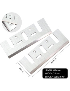 Cuchillas de cepillo TCT Asieg Tool 82x29mm Juego de 2 2