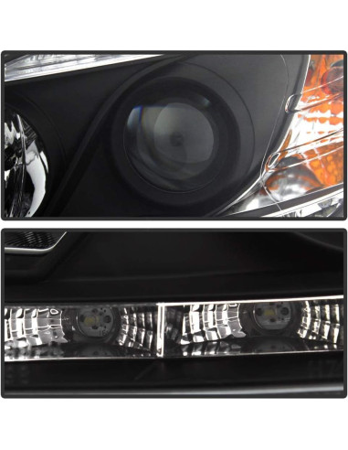 Faro Proyector LED Negro ACANII para Mercedes Benz W204 2008-2011