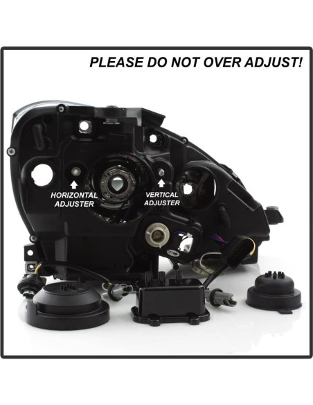 Faro Proyector LED Negro ACANII para Mercedes Benz W204 2008-2011