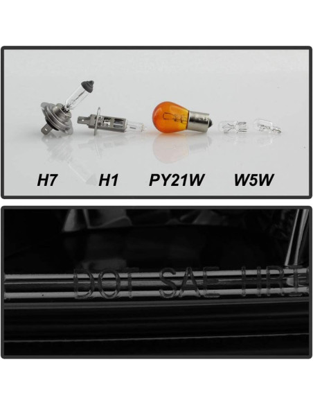 Faro Proyector LED Negro ACANII para Mercedes Benz W204 2008-2011