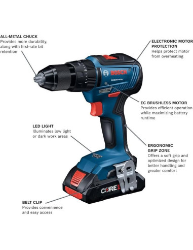 Kit de 5 Herramientas Bosch GXL18V-501B25 18V con Baterías