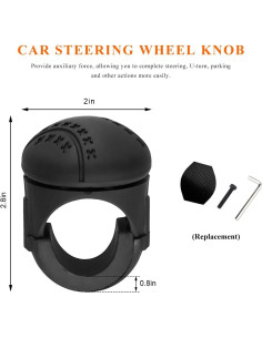 Girador de Volante YTFRL Antideslizante 360 para Vehículos 2