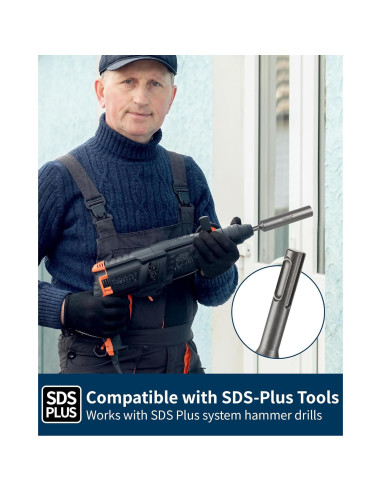 Adaptador Conductor Varilla Tierra Firecore SDS-Plus 170mm