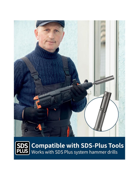 Adaptador Conductor Varilla Tierra Firecore SDS-Plus 170mm