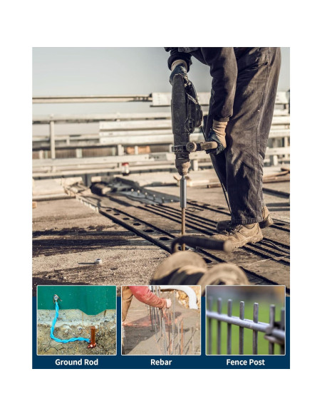 Adaptador Conductor Varilla Tierra Firecore SDS-Plus 170mm