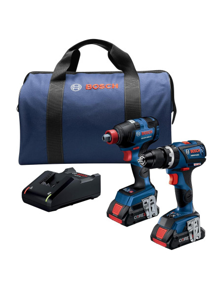 Kit de Herramientas Bosch 18V: Taladro y Destornillador Impacto
