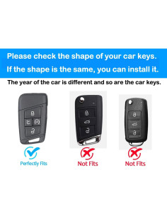 Funda de Llave Volkswagen Kirsnda Rojo TPU 5 Botones 2