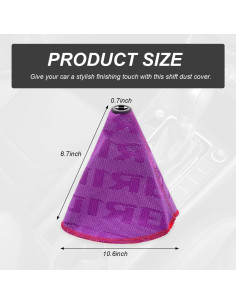 Cubierta de Botón de Cambio de Marchas SHMZK Púrpura 27x22cm 2