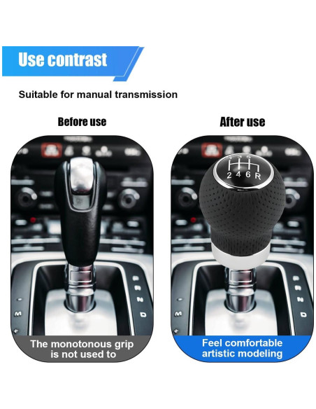 Perilla de Cambio ZIMISI 6 Velocidades Universal Auto Negro