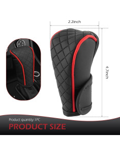 Cubierta de Cambio de Marchas MLY de Cuero Antideslizante Negro 2