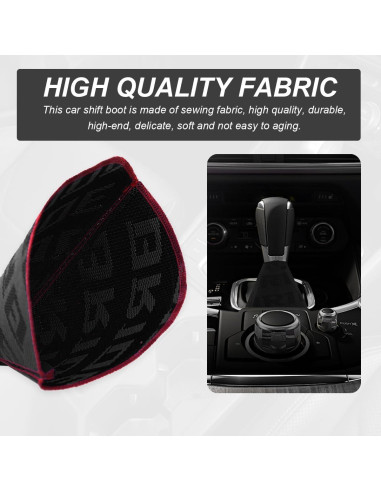 Cubierta de Botón de Cambio de Marchas SHMZK Negra 27x22 cm