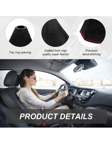 Cubierta de Botón de Cambio de Marchas SHMZK Negra 27x22 cm