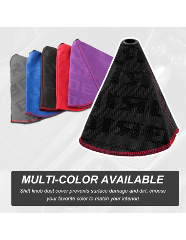 Cubierta de Botón de Cambio de Marchas SHMZK Negra 27x22 cm