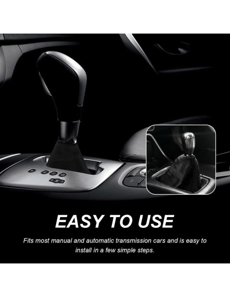 Cubierta de Botón de Cambio de Marchas SHMZK Negra 27x22 cm