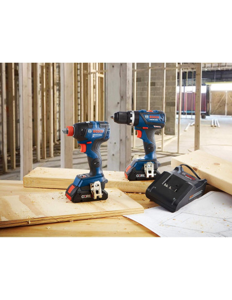 Kit de Herramientas Bosch 18V: Taladro y Destornillador Impacto