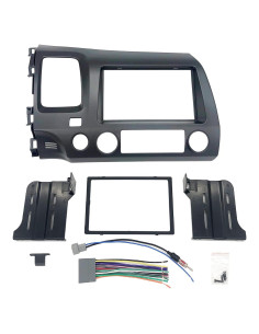 Kit de instalación estéreo doble din Honda Civic 2006-2011 gris