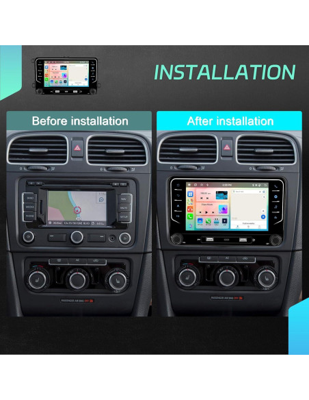 Radio Estéreo Android 7" UNITOPSCI para VW 4G+64G 8 Núcleos
