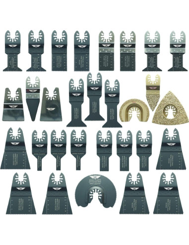 Kit de 30 Cuchillas Oscilantes TopsTools para Herramientas Múltiples