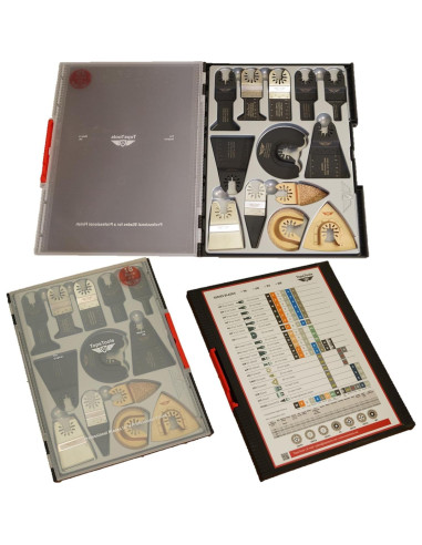 Kit de 30 Cuchillas Oscilantes TopsTools para Herramientas Múltiples