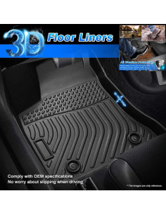 Alfombrillas TPE para Volkswagen Tiguan 2018-2024 5 Pasajeros 2