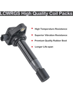 Juego de 6 Bobinas de Encendido LCWRGS para Honda y Acura 2