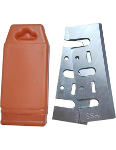 Cuchilla HSS 82mm para cepillos Makita y DeWalt - Juego de 2 2