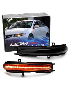 Kit de Señal de Giro Dinámico Secuencial iJDMTOY Lente Ahumada para Acura TSX 2004-2008