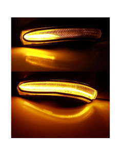 Kit de Señal de Giro Dinámico Secuencial iJDMTOY Lente Ahumada para Acura TSX 2004-2008 2