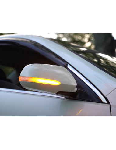 Kit de Señal de Giro Dinámico Secuencial iJDMTOY Lente Ahumada para Acura TSX 2004-2008