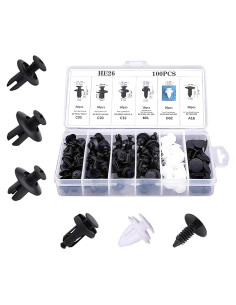 100 Clips de Retención para Parachoques GAOLAOSY - Plástico