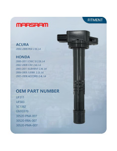 Paquete de 4 Bobinas de Encendido Marsram UF311 para Honda y Acura 2