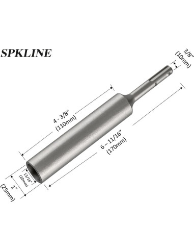Conductor de Varilla de Tierra SDS-Plus SPKLINE 170mm 10mm