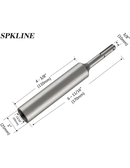 Conductor de Varilla de Tierra SDS-Plus SPKLINE 170mm 10mm