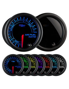 Medidor de Relación Aire/Combustible GlowShift 52mm Dial Negro