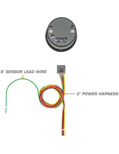 Medidor de Relación Aire/Combustible GlowShift 52mm Dial Negro 2