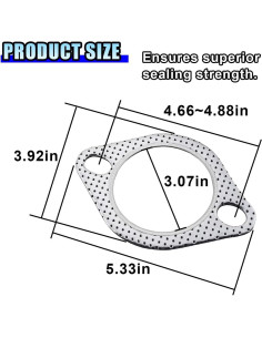 Junta de Escape DUSCOKE 2 Piezas 13.54x9.95cm Alta Temperatura 2