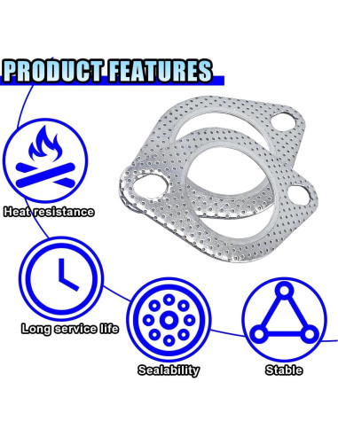 Junta de Escape DUSCOKE 2 Piezas 13.54x9.95cm Alta Temperatura