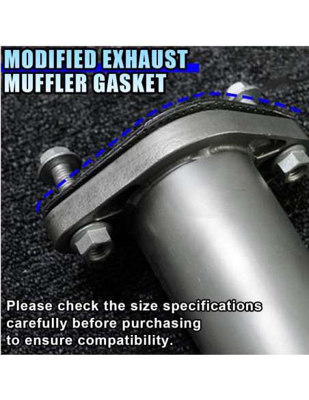 Junta de Escape DUSCOKE 2 Piezas 13.54x9.95cm Alta Temperatura