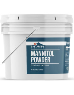 Polvo de Manitol Earthborn Elements 2493 g, edulcorante natural 2