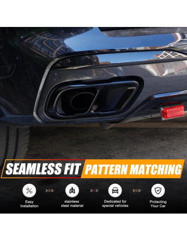 Cubierta de Escape LLKUANG para BMW X5 X6 X7 2019-2024 Acero Inoxidable