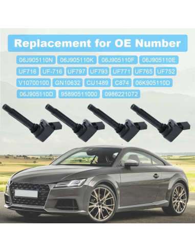 Bobinas de Encendido JDMON UF716 UF797 para Audi y Volkswagen
