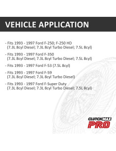 ClutchMax Cilindro Maestro y Esclavo Pre-Lleno 1993-1997 F250 F350 2