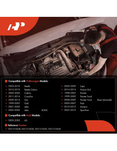 Carcasa de Termostato A-Premium para Volkswagen y Audi 2