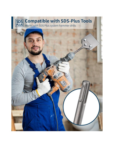 Raspador de Piso Firecore SDS Plus 10x4 cm Cuchilla Reemplazable