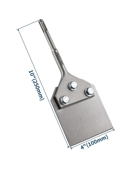 Raspador de Piso Firecore SDS Plus 10x4 cm Cuchilla Reemplazable