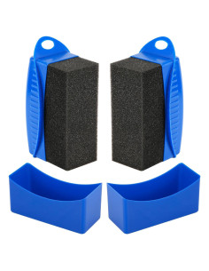 2 Esponjas de Brillo para Neumáticos NQEUEPN Reutilizables Azul