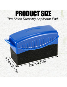 2 Esponjas de Brillo para Neumáticos NQEUEPN Reutilizables Azul 2