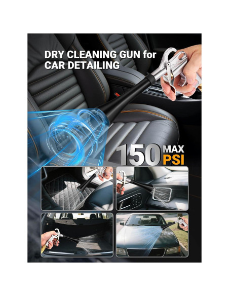 Pistola de Limpieza de Autos JASTIND con Tubo de Reemplazo