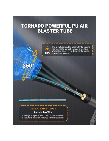 Pistola de Limpieza de Autos JASTIND con Tubo de Reemplazo